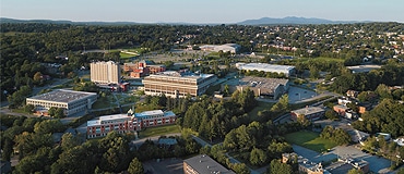 vue aérienne du Cégep de Sherbrooke