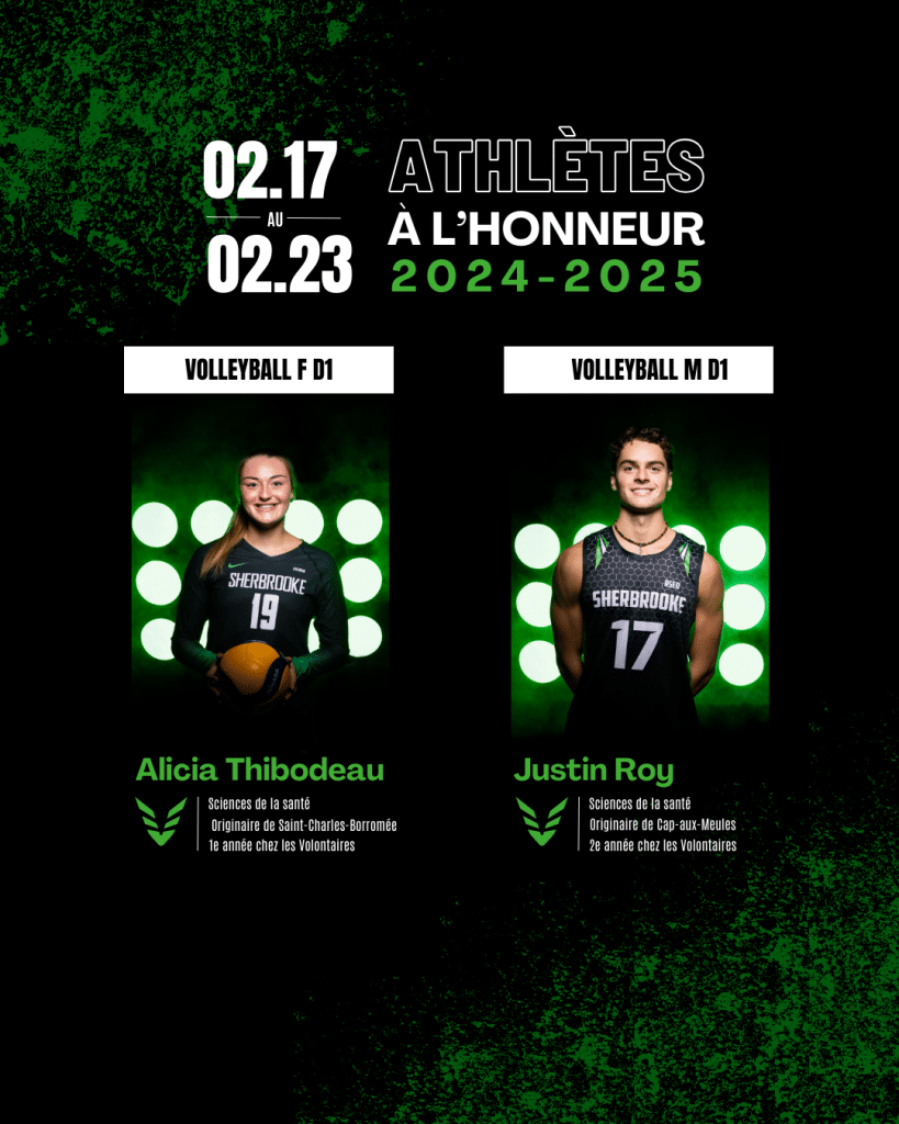 Athletes de la semaine 17 02